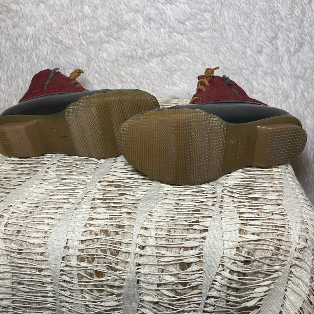 Sperry Women’s Red Quilted Duck Boots